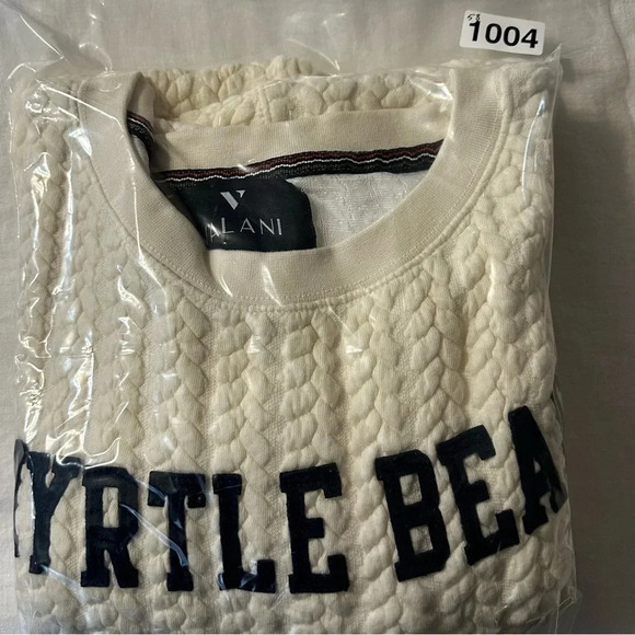 VINTAGE Cable Knit Crewneck Sweatshirt. Myrtle Beach - Picture 11 of 11